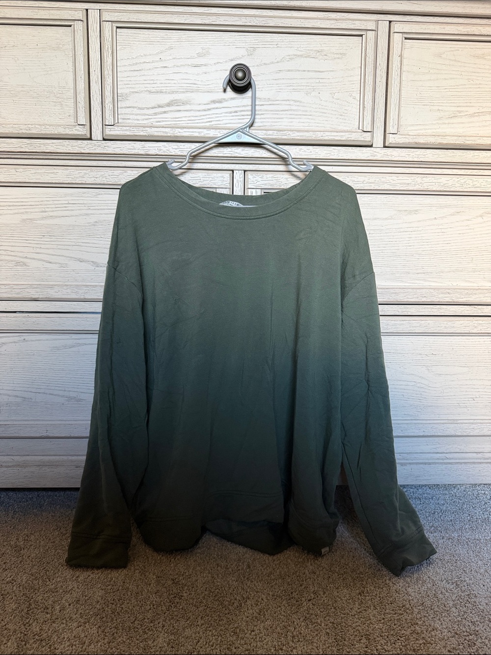 Women’s Green soft crewneck sweater
